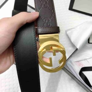 GG Signature Leather Belt