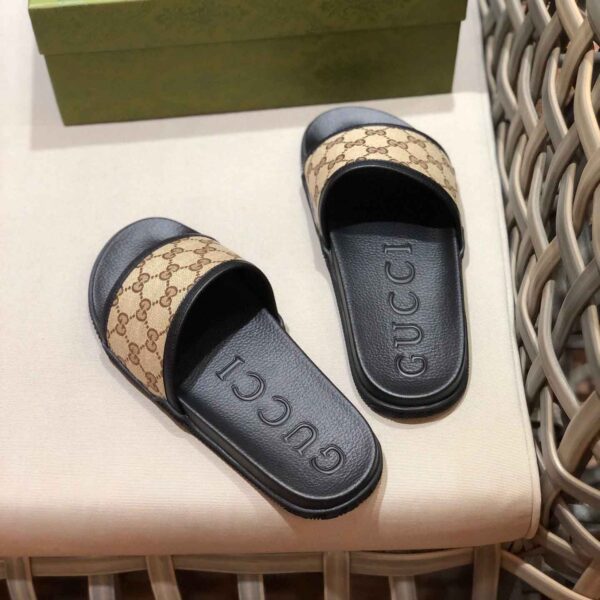 Men's Maxi GG Canvas Slide