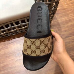 Men's Maxi GG Canvas Slide