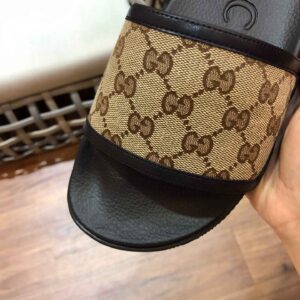 Men's Maxi GG Canvas Slide