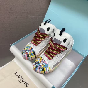 Lanvin Leather Curb Sneaker