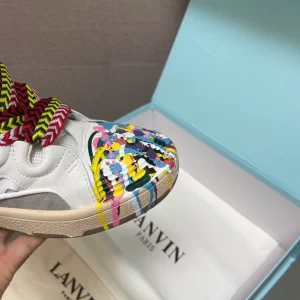 Lanvin Leather Curb Sneaker