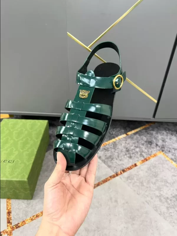 Rubber Buckle Strap Sandal