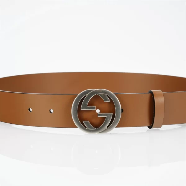 The GG Interlock Leather Belt
