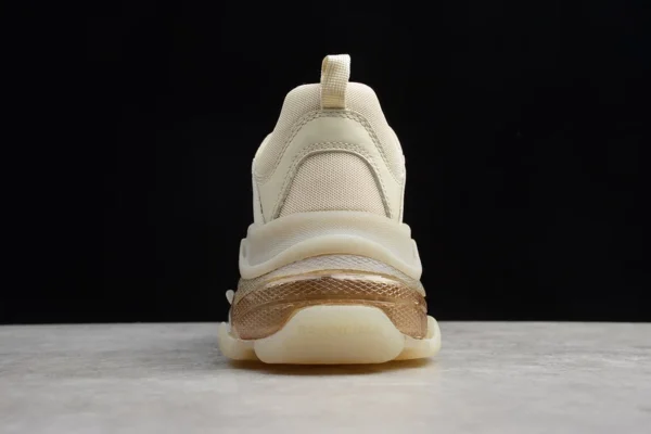 Balenciaga Triple S Clear Sole Low-Top Sneakers in White - RBS41