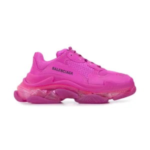 Balenciaga Triple S Clear Sole Sneakers in Pink - RBS42