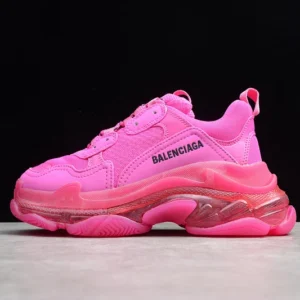 Balenciaga Triple S Clear Sole Sneakers in Pink - RBS42