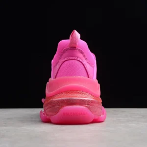 Balenciaga Triple S Clear Sole Sneakers in Pink - RBS42
