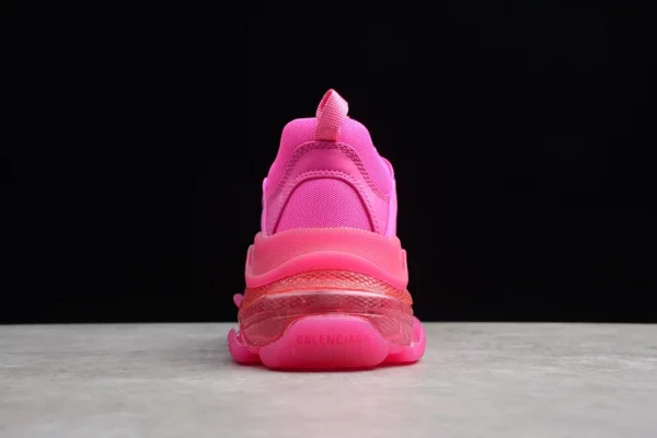 Balenciaga Triple S Clear Sole Sneakers in Pink - RBS42