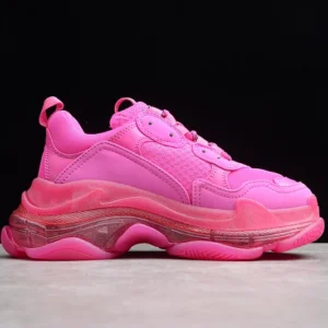 Balenciaga Triple S Clear Sole Sneakers in Pink - RBS42