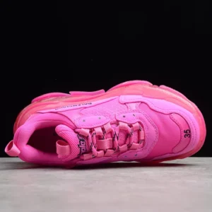 Balenciaga Triple S Clear Sole Sneakers in Pink - RBS42