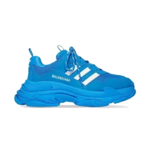 Balenciaga x Adidas Triple S Low-Top Sneakers in Blue - RBS37