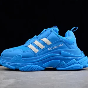 Balenciaga x Adidas Triple S Low-Top Sneakers in Blue - RBS37