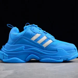 Balenciaga x Adidas Triple S Low-Top Sneakers in Blue - RBS37