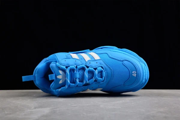 Balenciaga x Adidas Triple S Low-Top Sneakers in Blue - RBS37