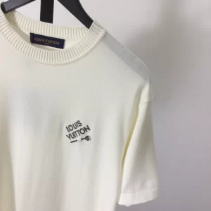 LV Embroidered Signature Short-Sleeved Cotton Crewneck - LRT23