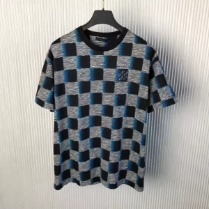 Louis Vuitton Damier Short-Sleeved Cotton T-Shirt - LRT10