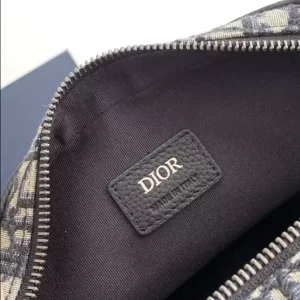 Dior Safari Bag With Strap Beige And Black Dior Oblique Jacquard - RCD0