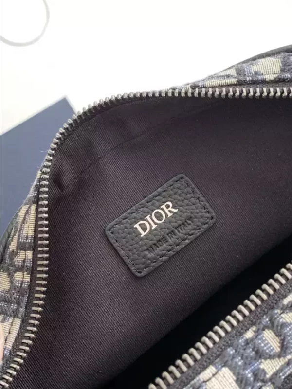 Dior Safari Bag With Strap Beige And Black Dior Oblique Jacquard - RCD0