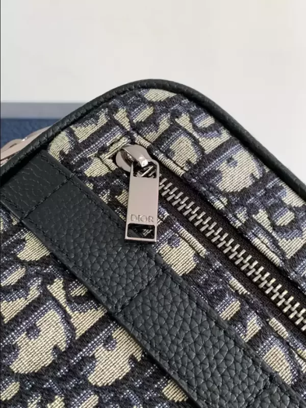 Dior Safari Bag With Strap Beige And Black Dior Oblique Jacquard - RCD0