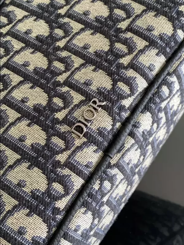 Dior Safari Bag With Strap Beige And Black Dior Oblique Jacquard - RCD0