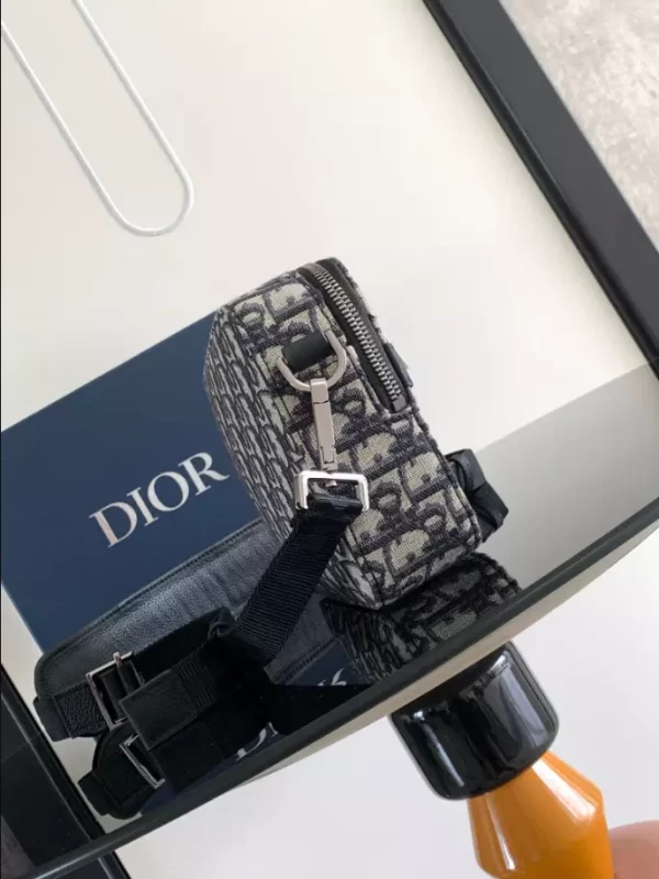 Dior Safari Messenger Bag Dior Oblique Jacquard In Beige