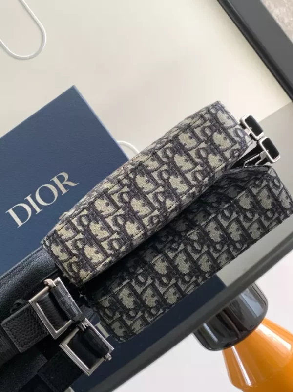 Dior Safari Messenger Bag Dior Oblique Jacquard In Beige