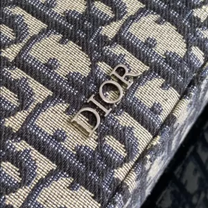 Dior Safari Messenger Bag Dior Oblique Jacquard In Beige