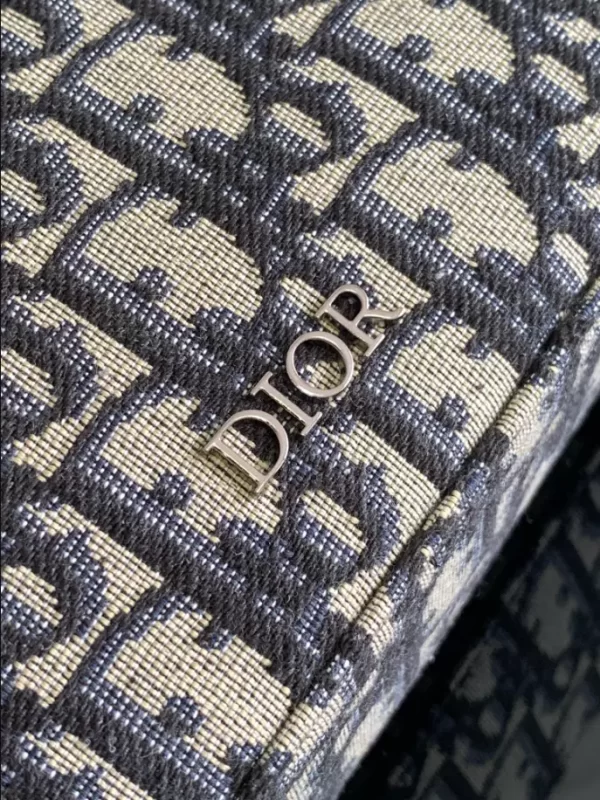 Dior Safari Messenger Bag Dior Oblique Jacquard In Beige