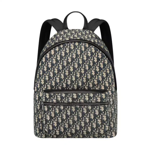 Dior Rider Backpack Beige and Black Dior Oblique Jacquard - RCD14