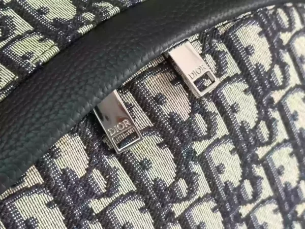 Dior Rider Backpack Beige and Black Dior Oblique Jacquard - RCD14
