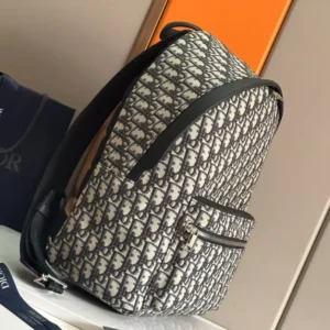 Dior Rider Backpack Beige and Black Dior Oblique Jacquard - RCD14