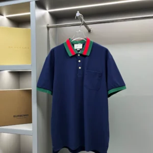 Gucci Cotton Piquet Polo With Web Collar - GRT17