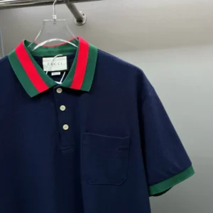 Gucci Cotton Piquet Polo With Web Collar - GRT17