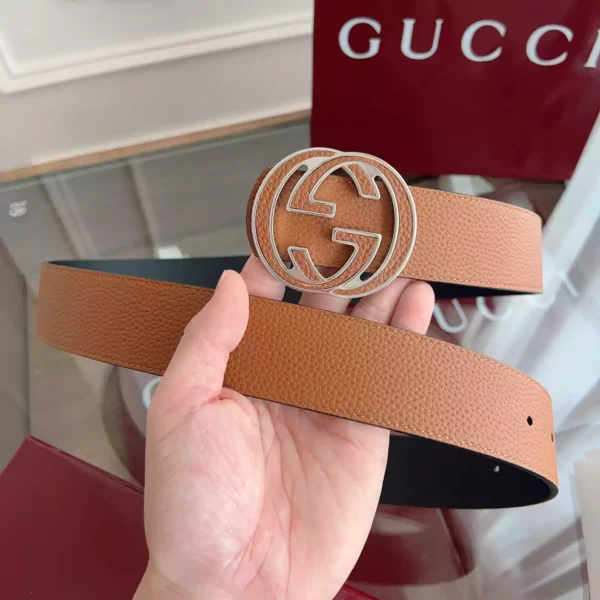 Gucci Reversible Belt With Interlocking G Buckle - G30