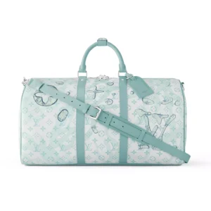 LV Keepall Bandoulière 50 Bag in Monogram Aquagarden - RBV15