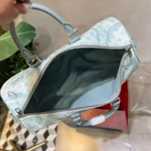 LV Keepall Bandoulière 50 Bag in Monogram Aquagarden - RBV15