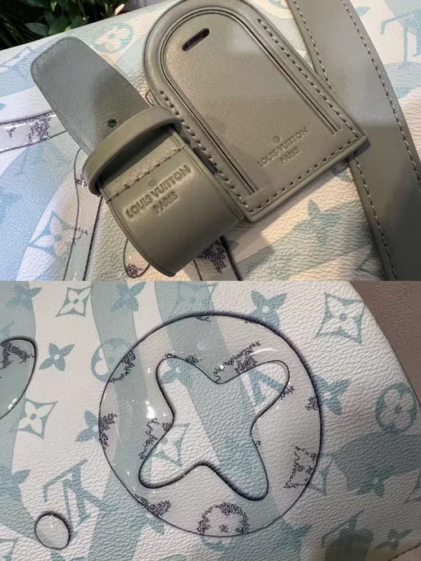 LV Keepall Bandoulière 50 Bag in Monogram Aquagarden - RBV15