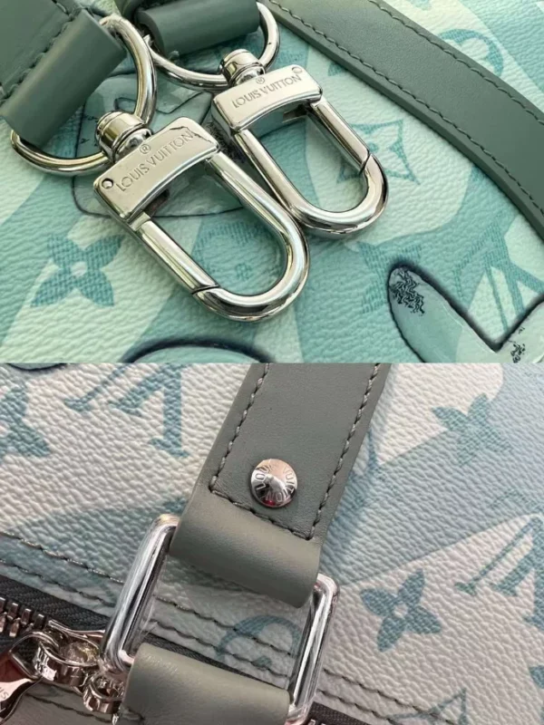 LV Keepall Bandoulière 50 Bag in Monogram Aquagarden - RBV15