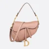 Saddle Bag with Strap Blush Grained Calfskin - WRB24