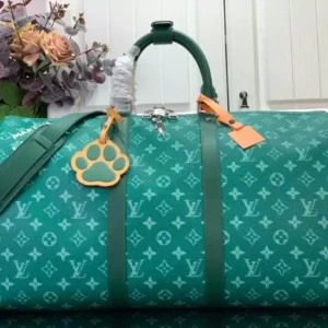 LV Keepall Bandoulière 50 Bag in Green - RBV68