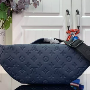 LV Rush Bumbag Navy Blue Monogram Shadow - RBV44