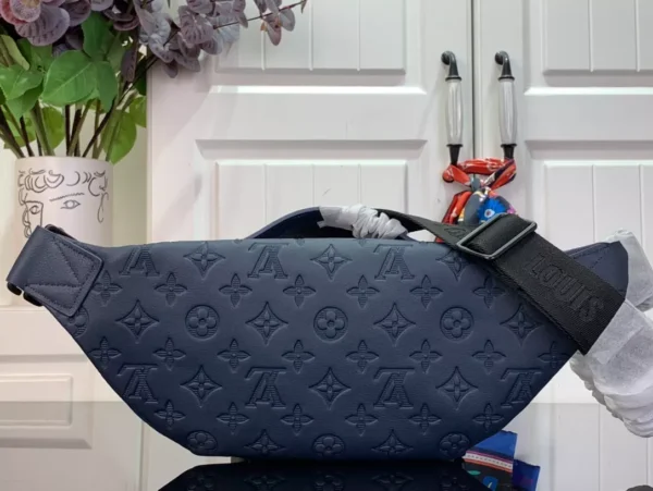LV Rush Bumbag Navy Blue Monogram Shadow - RBV44