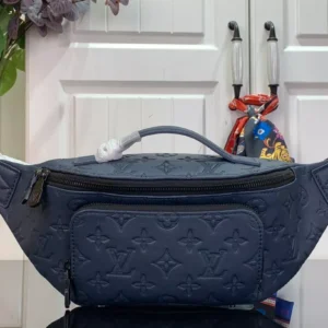 LV Rush Bumbag Navy Blue Monogram Shadow - RBV44