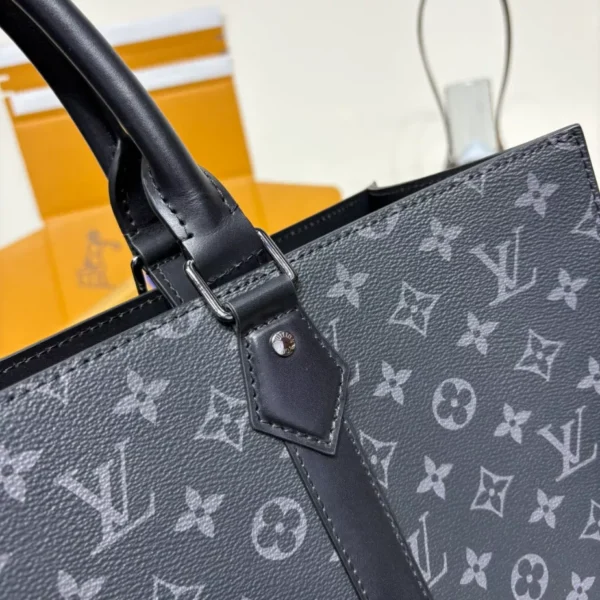 LV Sac Plat 24h Black Monogram Eclipse Canvas - RBV29