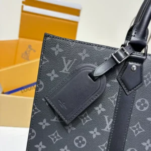 LV Sac Plat 24h Black Monogram Eclipse Canvas - RBV29