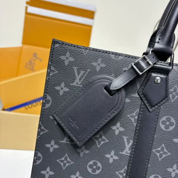 LV Sac Plat 24h Black Monogram Eclipse Canvas - RBV29