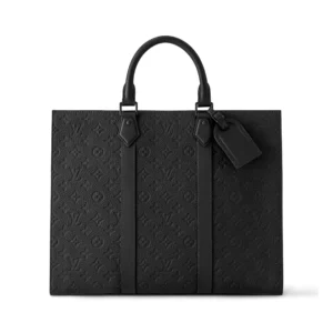 LV Sac Plat 24h Black Monogram Taurillon Leather - RBV31