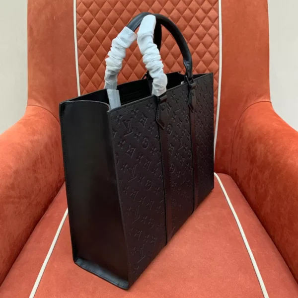 LV Sac Plat 24h Black Monogram Taurillon Leather - RBV31