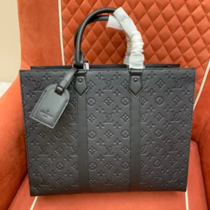 LV Sac Plat 24h Black Monogram Taurillon Leather - RBV31